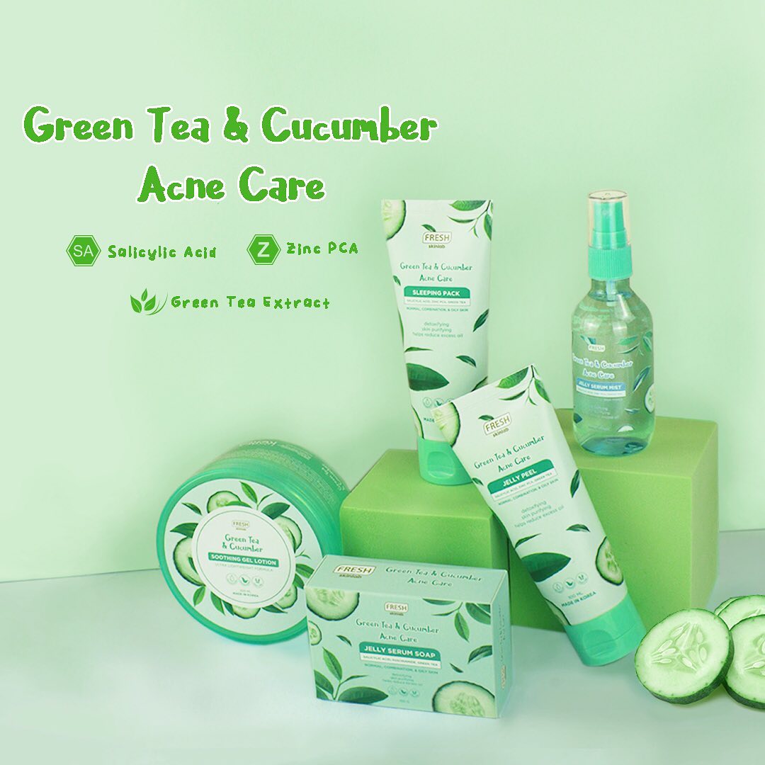 Oily skin meets its match with the newest FRESH Green Tea and Cucumber skin  care line! – #blogitwithYosh